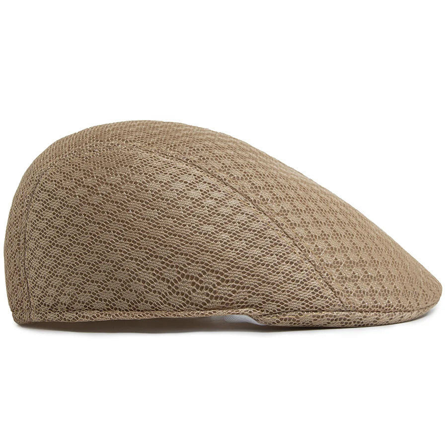Women Beret Fashion Men Mesh Cap Casual Solid Berets Female Summer Soft Top Sun Visor Hat For Male 55-59cm Head Circum Unisex