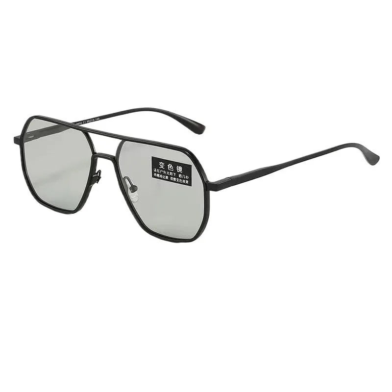 Polarized Sunglasses Men's Fishing Color-changing Sunglasses Day Night Dual-use Smart Photochromic