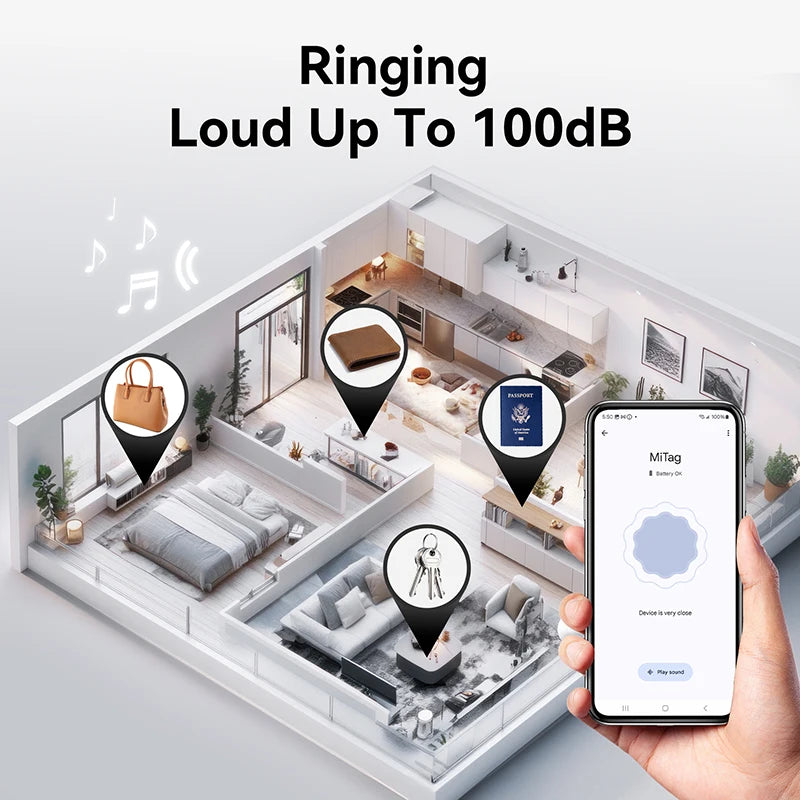 MiLi Anti-Loss GPS Card Wallet Passport Key Phone Tracker Smart Bluetooth Finder