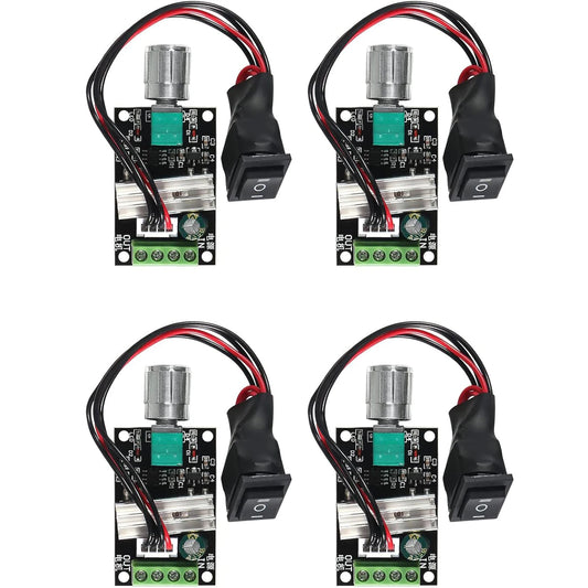 2/4 Pack 6V 12V 24V 28V 3A 80W 1203BB DC Motor Speed Controller PWM Speed Adjustable Reversible Motor Driver Switch Reversing