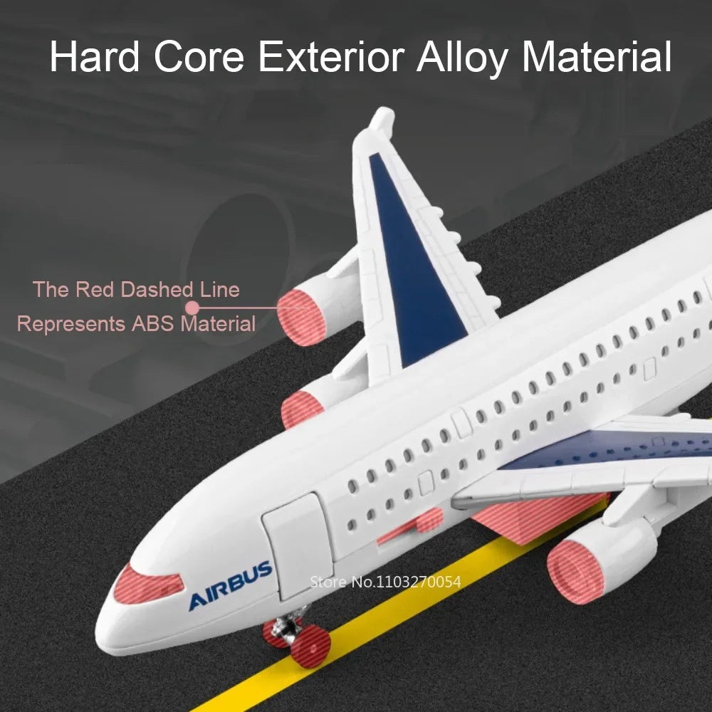 1:32 Sichuan Airline China Eastern Airlines A380 Alloy Diecast Car Model Toy Metal Body Sound Light Pull Back for Boys Christmas