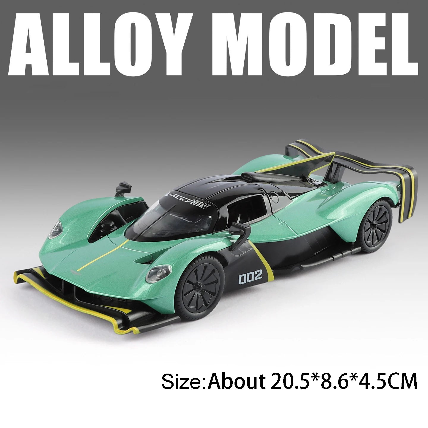 1:24 Valkyrie Pagani Zongta HP Miniature Toys Car Alloy Diecast Model Sound Light Pull Back Doors Opened Sportscar Friend's Gift