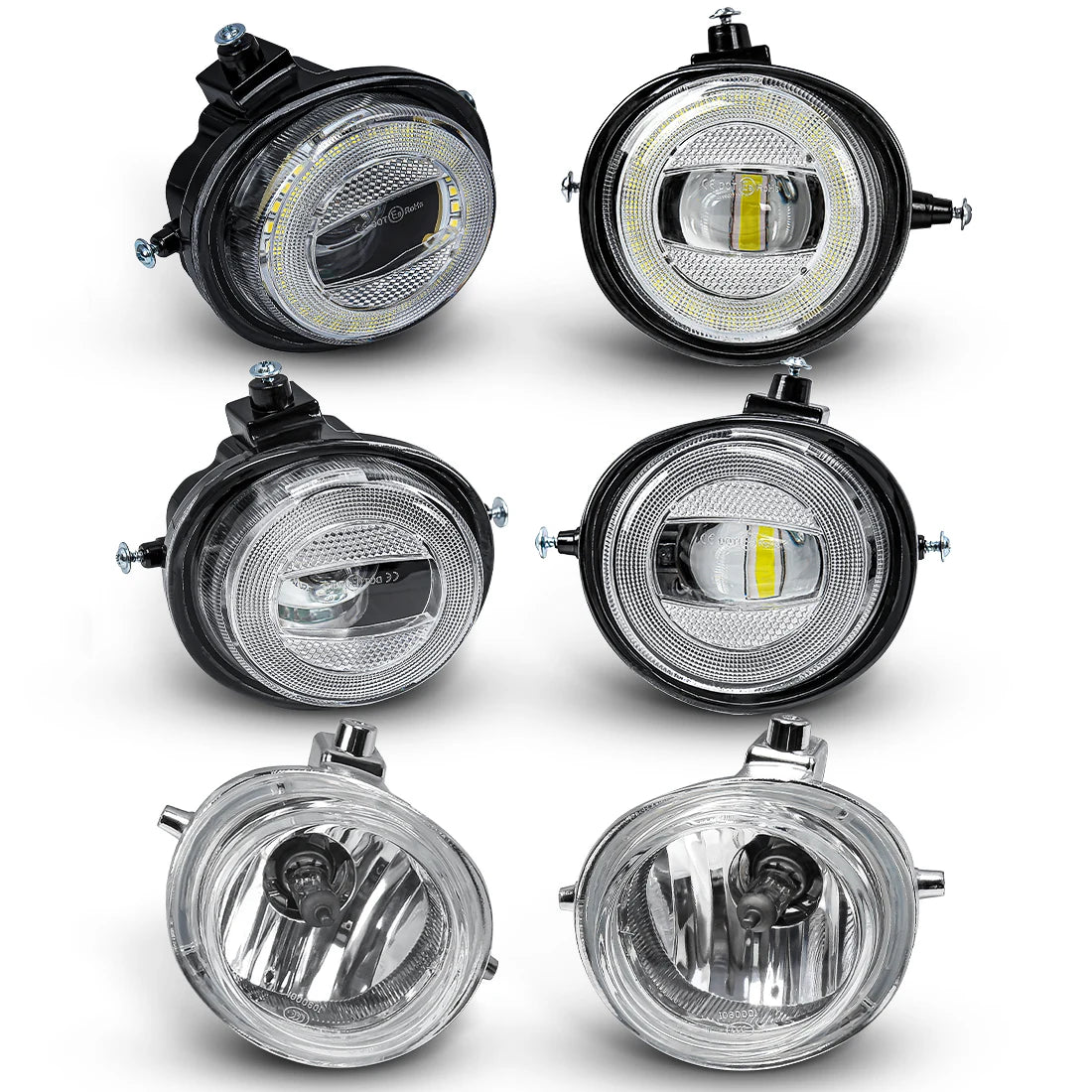 2PCs LED Angel Eyes Fog Lamps For Mazda RX-8 CX-5 CX-7 CX-8 CX-9 MX-5 2 3 6 2004-2017 Daytime Running Lights White Headlight 12V