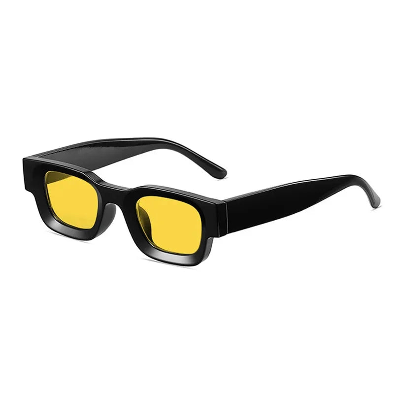 JNPCXI Polarized Ins Popular Fashion Small Square Sunglasses Women Retro Punk Shades Men Trending Sun Glasses UV400
