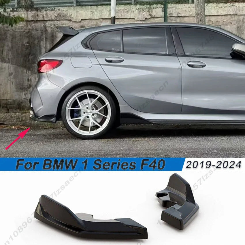 For BMW 1 Series F40 M-Pack / M135i 128ti 2019-2024 Maxton Style Car Rear Bumper Spoiler Side Diffuser Spoiler Bodykit Tuning