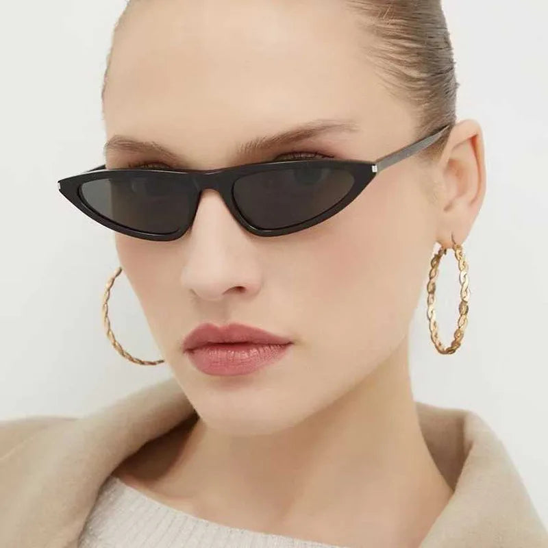 JNPCXI Y2K Punk Sexy Cat Eye Sunglasses Women Luxury Fashion Small Frame Triangle Sun Glasses Vintage Outdoor Shades UV400