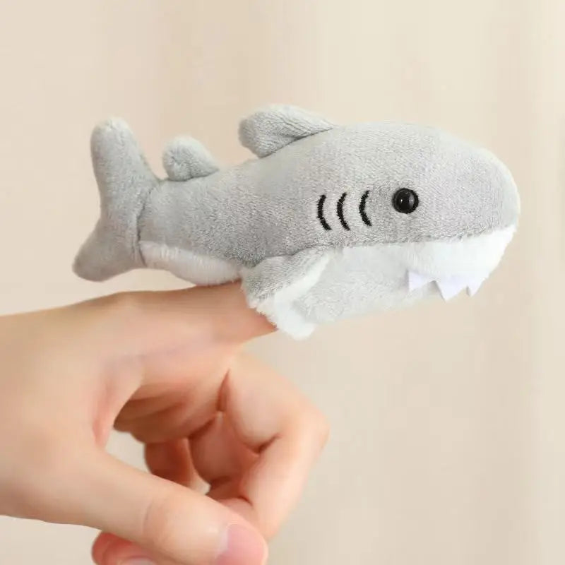 9cm Latest Marine Animal Finger Cover Filled Plush Toy Handmade Doll Cartoon Anime Cute Children's Birthday Gift Fun Doll