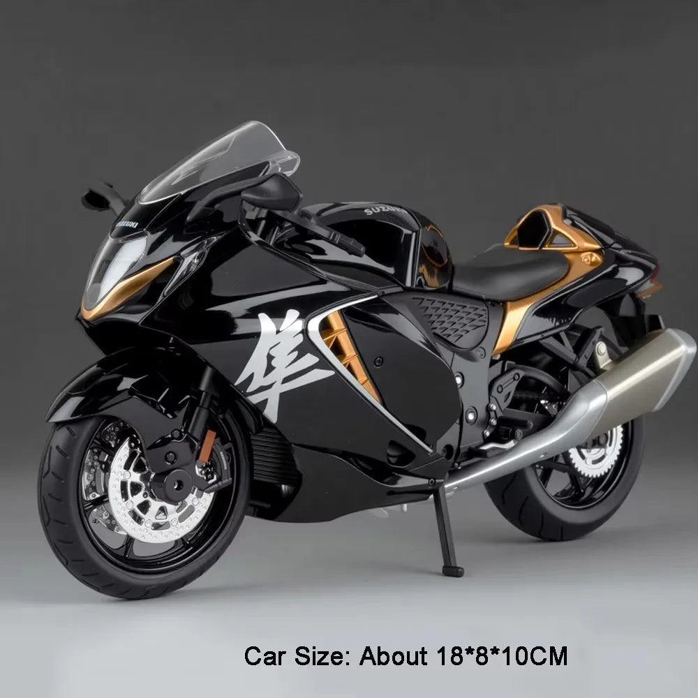 1:12 SUZUKI GS125 Hayabusa Miniature Motorcycle Diecast Alloy Model Toys Car Front Wheel Steering Motorbike Boy's Birthday Gifts