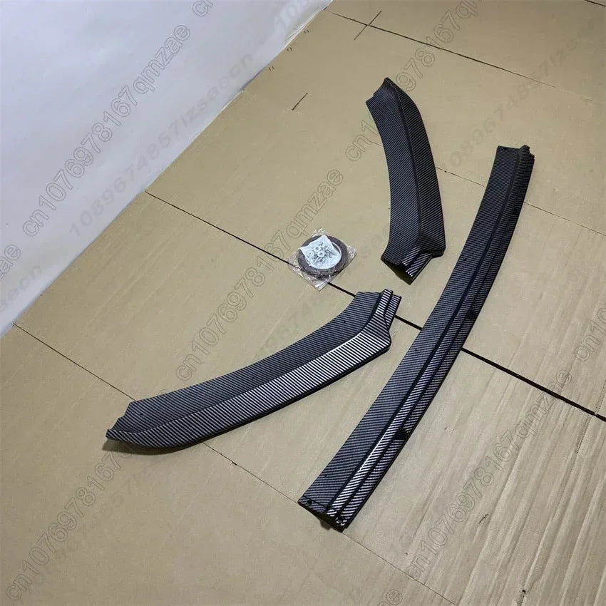 For Seat Leon 3 MK3 MK3.5 5F TDI TSI ST SC 2012-2019 Front Bumper Spoiler Diffuser Lip Lower Splitter Guard Body Kit Gloss Black