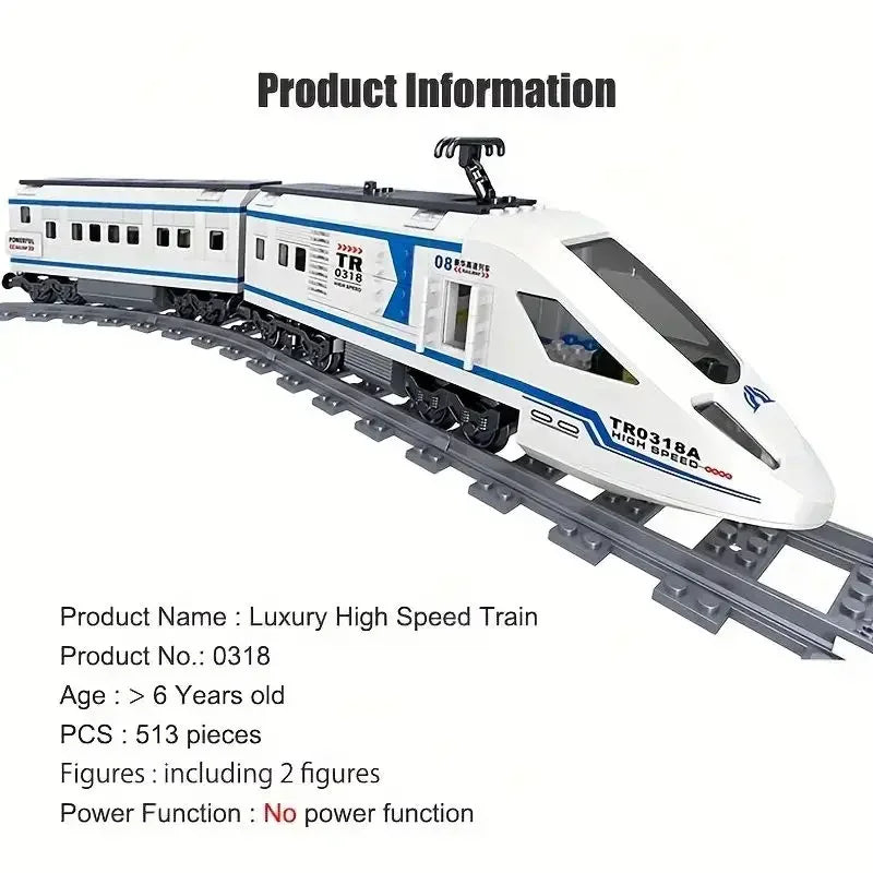 Technical Train Maintenance Advanced Model CityRail Tracks Building Blocks Toys