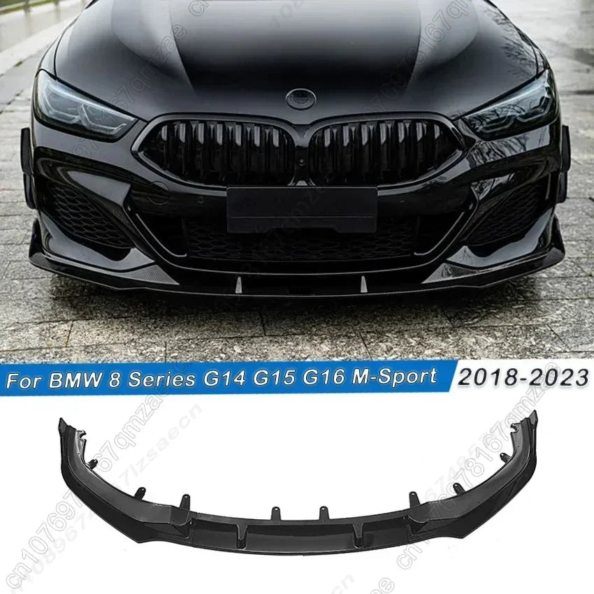 For BMW 8 Series G14 G15 G16 840i 840d M850i M-Sport 2018-2023 Car Front Bumper Lip Splitter Diffuser Spoiler Body Kit Tuning