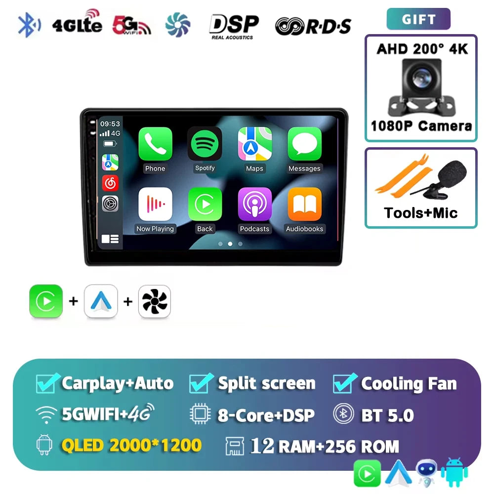 Android 15 Car Radio For Citroen Berlingo B9 Peugeot Partner Wireless Carplay Android Auto Stereo 4G Car Multimedia Player DSP 2