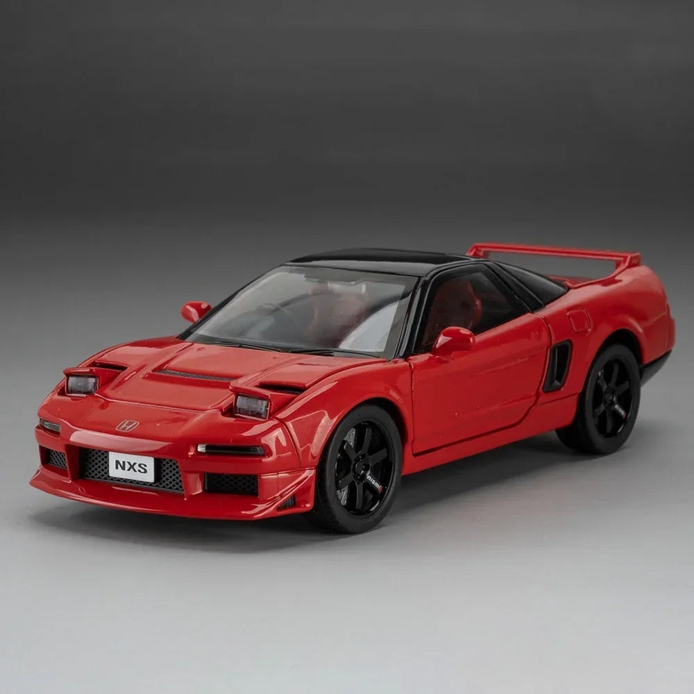1:32 Honda NSX Accord Alloy Model Toys Miniature Cars Diecast Vehices Doors Opened with Sound Light Pull Back Toy Kids Presents