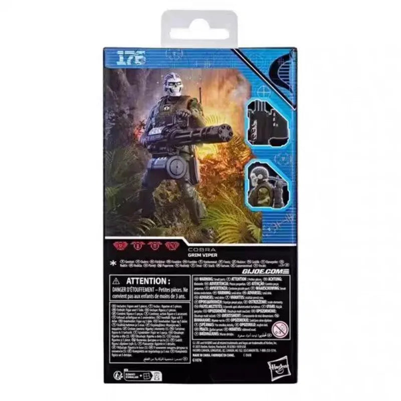 Original Hasbro G.I. Joe Classified Series 176 Grim Viper Anime Figure Toys Model Collection