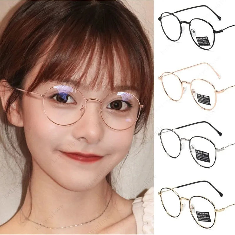 Photochromic Anti Radiation Eyeglasses for Women/Men Anti Rad Sun Adaptive Glass Metal Frame