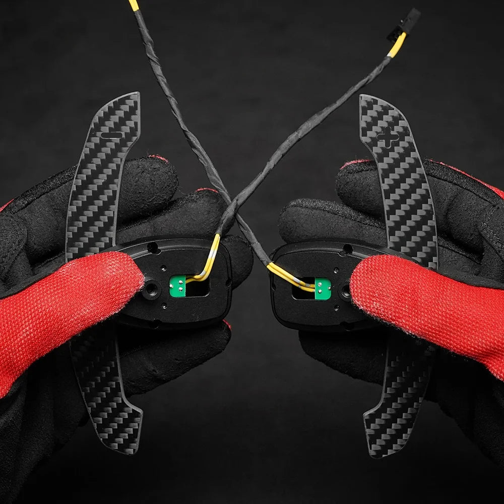 Steering Wheel Shift Paddle Carbon Fiber Magnetic Shifter For Mercedes-Benz AMG C300 G63 CLA GT S 2010+ GLE S63 C43 G550 G63