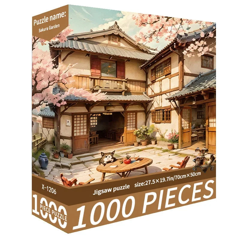 70*50CM 1000 Piece Puzzle for Adults Challenging Decompression Creative Home Decoration Gift All Special Occasions