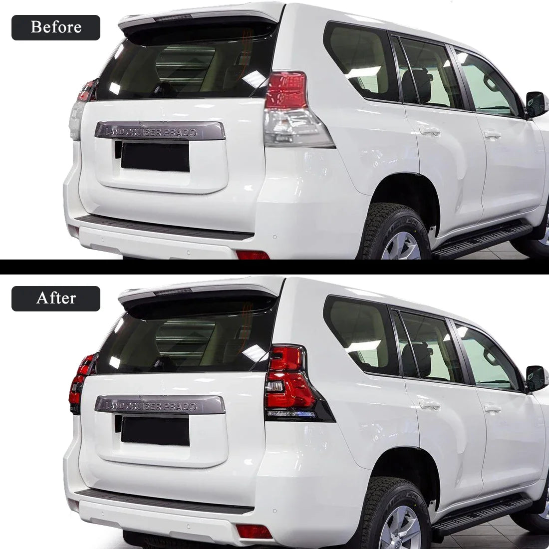 For Toyota Land Cruiser Prado FJ150 LC150 GRJ150 2018 2019 2020 LED Tail Lamps Rear Driving Turn Signal Brake Lights Taillights