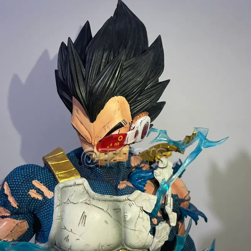 55CM Anime Dragon Ball Vegeta Figure Replaceable Head Vegeta Figurine PVC Action Figures GK Statue Collection Model Toys Gifts