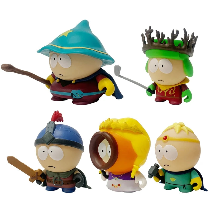 5Pcs/Set South Park Anime Figure The Stick of Truth Kenny McCormick Stan Marsh