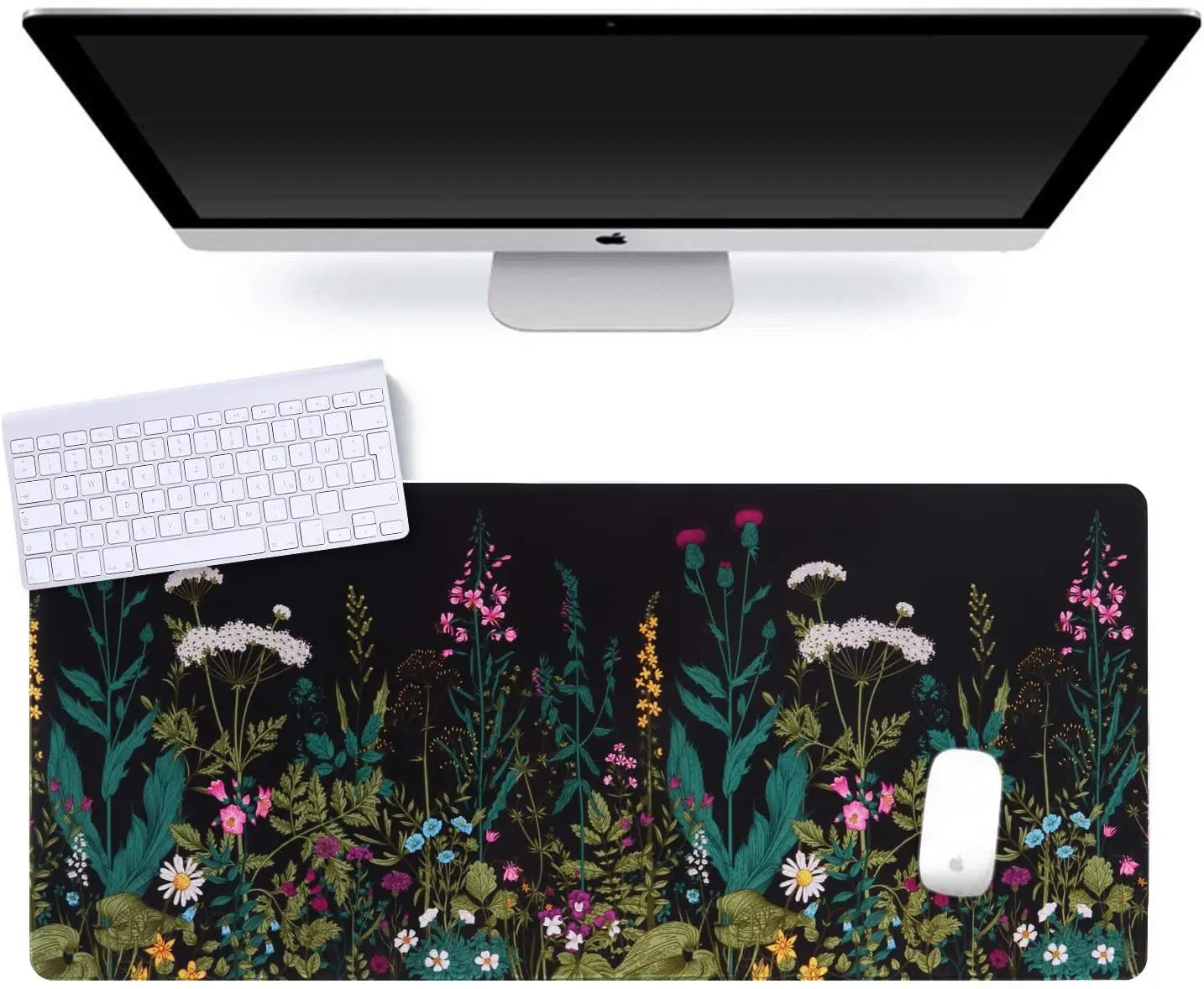XXL Gaming Mouse Pad, Large Mouse Pad for Desk Rubber Base Mousepad with Stitched Edges, Keyboard Mouse Mat for Work, Game
