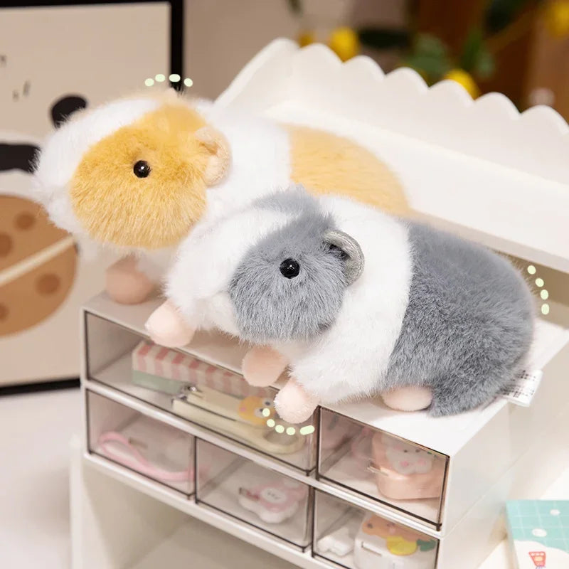 Real Life Tricolor Guinea Pig Plush Toy Guinea Pig Soft Stuffed Doll Stuffed Animal Toys Kids Birthday Xmas Gift