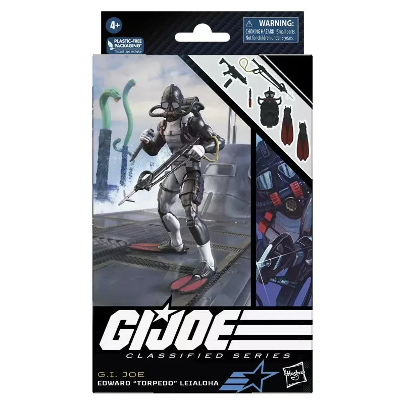 Original Hasbro G.I. Joe Classified Series 73 Edward “Torpedo” Leialoha Anime Figures Toys Collection Models