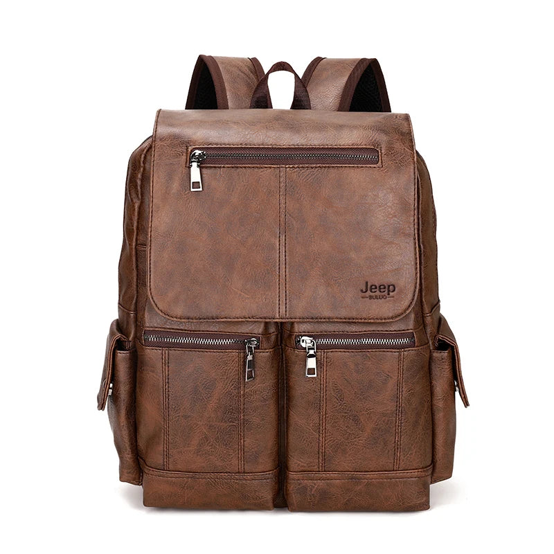 JEEP BULUO Brand Men Teenager College Students 15.6" Laptop Backpacks Travel Bag
