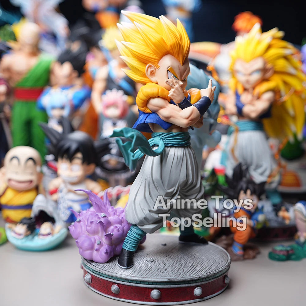25cm/9.8in Anime Dragon Ball Z Figure Gotenk Figure Ghost Night Light PVC Figure