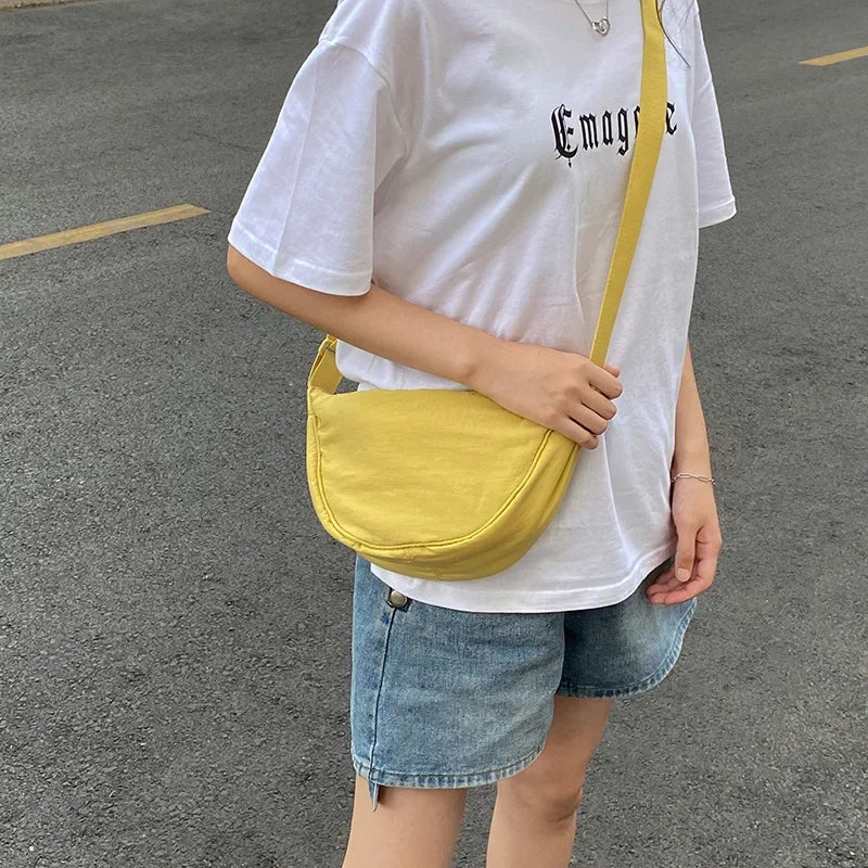 Nylon Waterproof Messenger Bag, Dumpling Multi-color High-quality Shoulder Bags