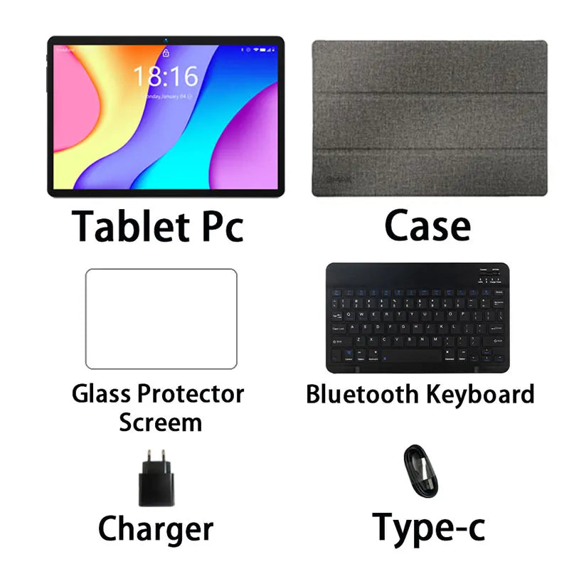 BMAX I9 PLUS 10.1" Android 14 Tablet 12GB RAM (4+8), 64GB ROM IPS HD Touchscreen