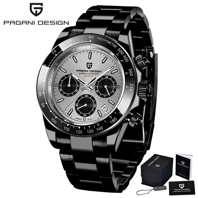 40mm V2 PAGANI Men Quartz Watch Sapphire Retro Chronograph Waterproof Watch 07