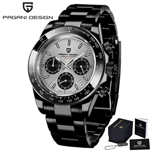40mm V2 PAGANI Men Quartz Watch Sapphire Retro Chronograph Waterproof Watch 07