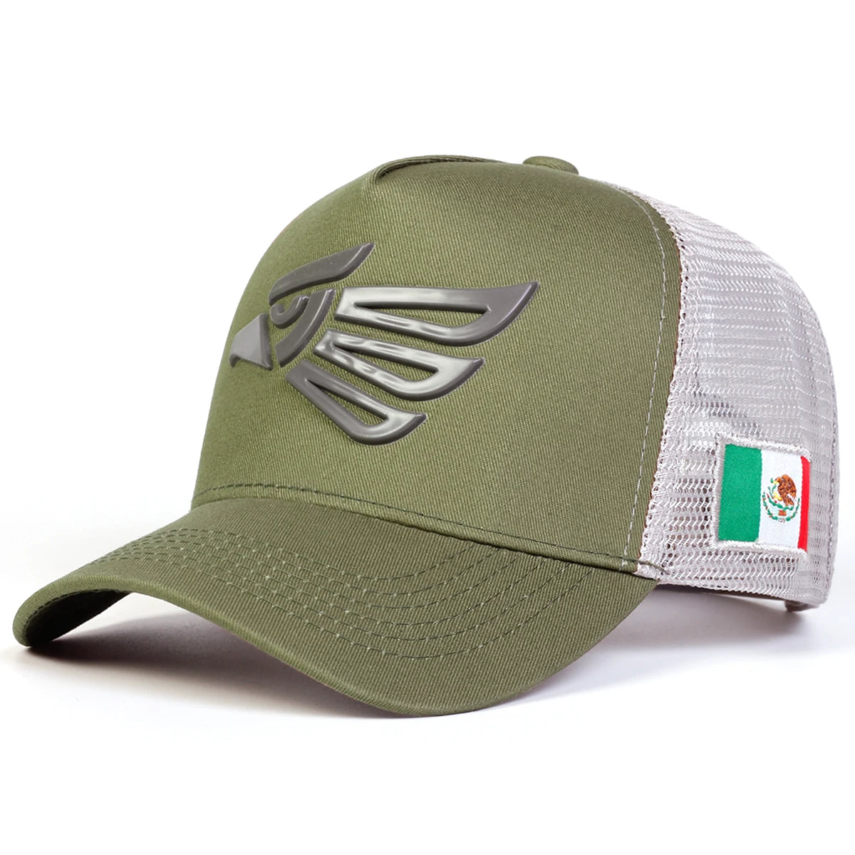 Unisex Mexican Eagle Label Baseball Net Caps Outdoor Adjustable Sunscreen Hat