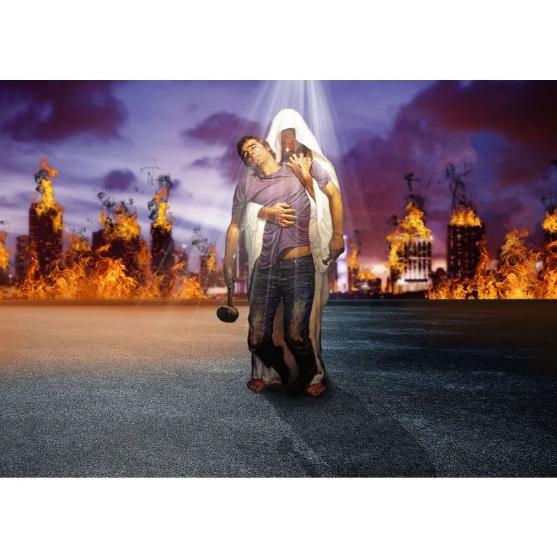 Jesus Lion Christian Hand of God Canvas Paint Religious Posters Savior Wall Art