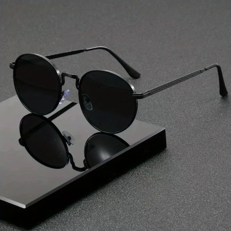 New Retro Small Round Frame Eyewear European and American Fashionable Women's Sunglasses Steampunk Sun Glasses UV400 Glasses