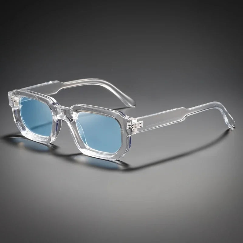 Men Vintage Rectangle Frame Sunglasses Fashion Retro Sun Glasses Luxury Brand Design UV400 Shades Eyewear Women Goggles