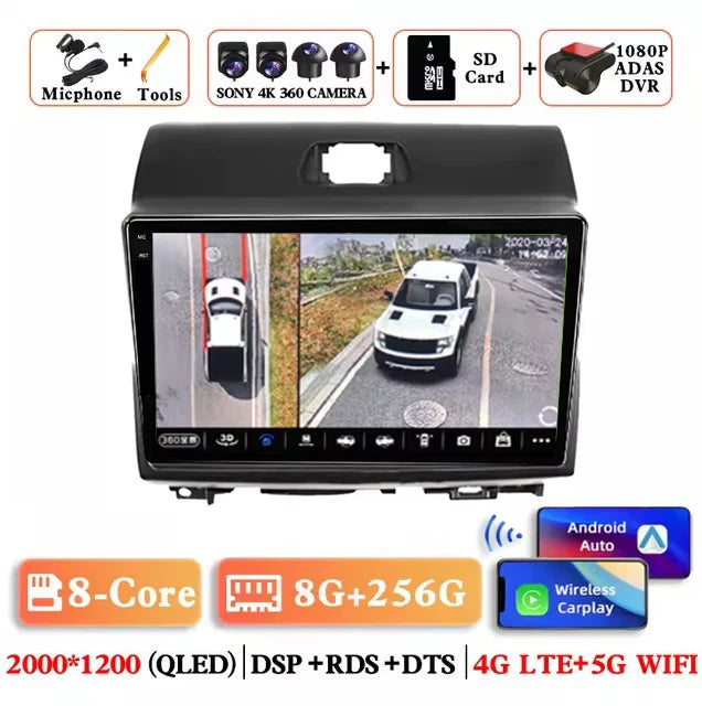 Android 15 Carplay Auto Car Radio for r KIA Ray 2011 - 2017 Multimedia Stereo Player GPS Navigation Head Unit Wifi 4G+WIFI