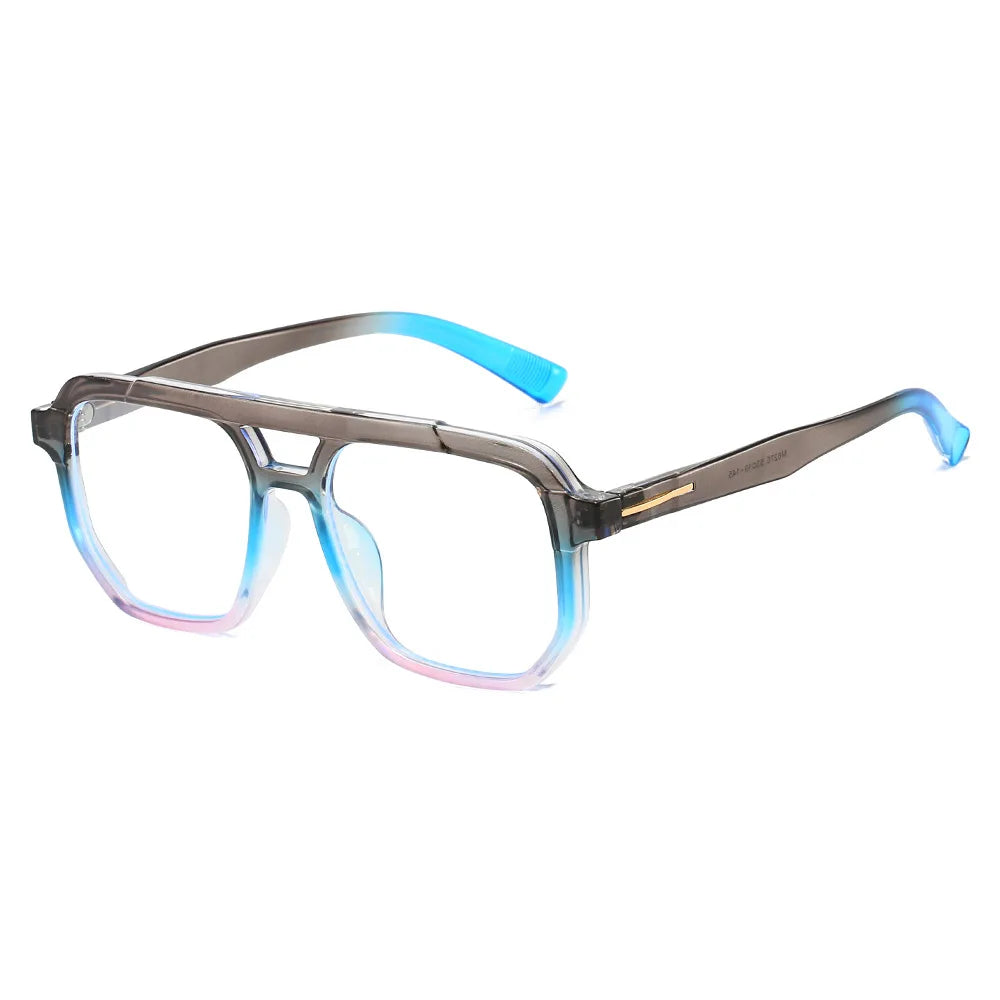 JNPCXI New Vintage Double Bridges Pilot Women Sunglasses Fashion Gradient Purple Shades UV400 Men Trending Sun Glasses