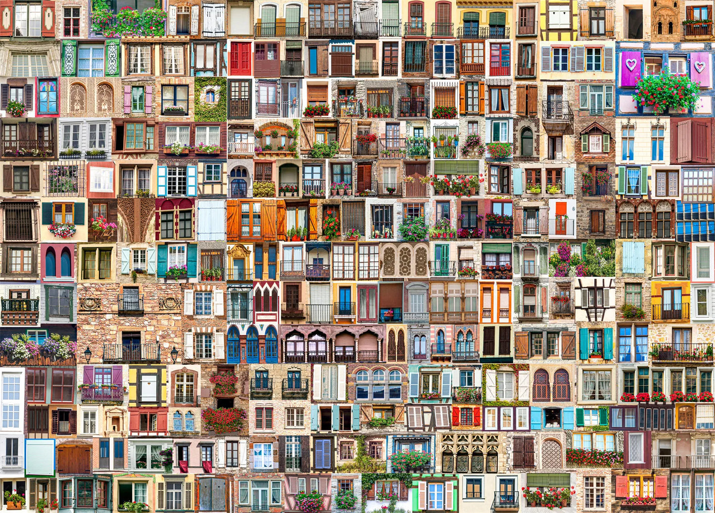 Window of The World 1000 Pieces Puzzle Paper High Difficulty Paper Adult Puzzle Decompression Toy Gift High Difficulty