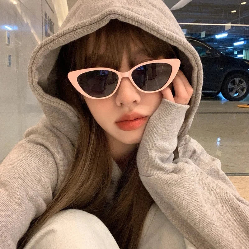 5pcs Fashion Cat Eye Women's Sunglasses Outdoor Travel Glasses UV400 Suitable for Beach Vacation Wear
