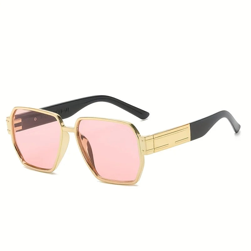 Fashion Geometric Square Large Frame Sunglasses Design Sunglasses Customizable Prescription UV Protection