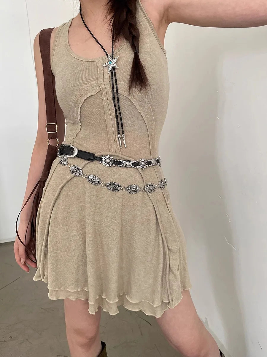American Vintage Belt 2025 New Versatile Denim Accessory High-End Sense Of Minority Design Waist Chain