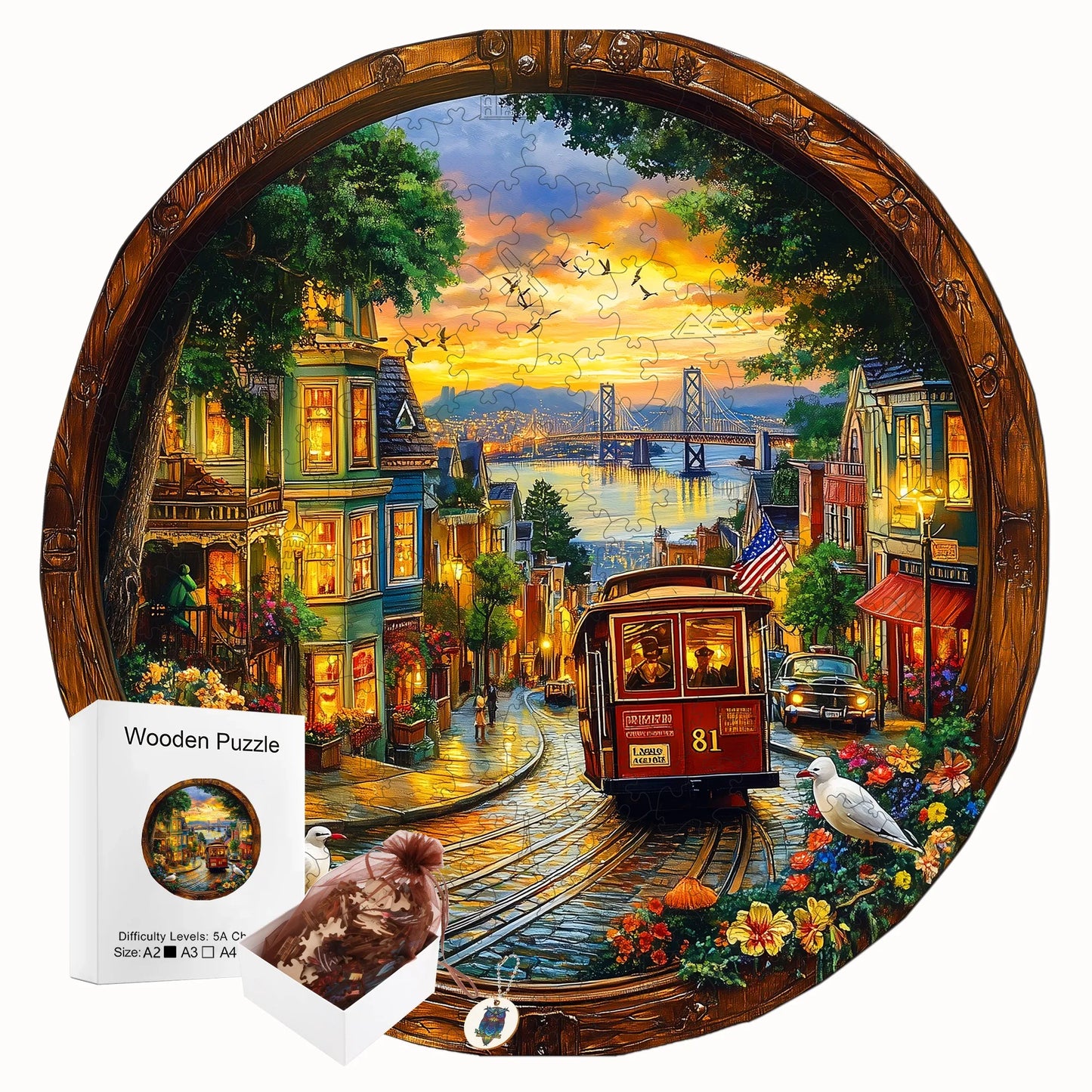 Fantasy Style Wooden Jigsaw Puzzle Wood Home Decor Painting Christmas and Halloween Gift Toy For Teen And Kid