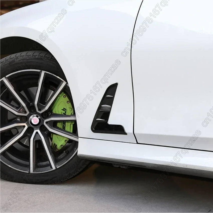 For BMW 3 Series G20 G28 2021-2024 Car Exterior Side Body Air Outlet Cover Trim Fender Decorative Stickers Gloss Black