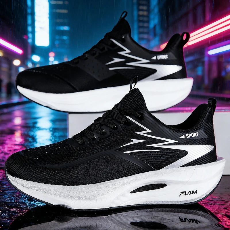 Running Shoes Men Sneakers Anti-slip Cushioned Comfortable Racing Carbon Plate Training Mesh Tennis Shoes Casual for Women 2026