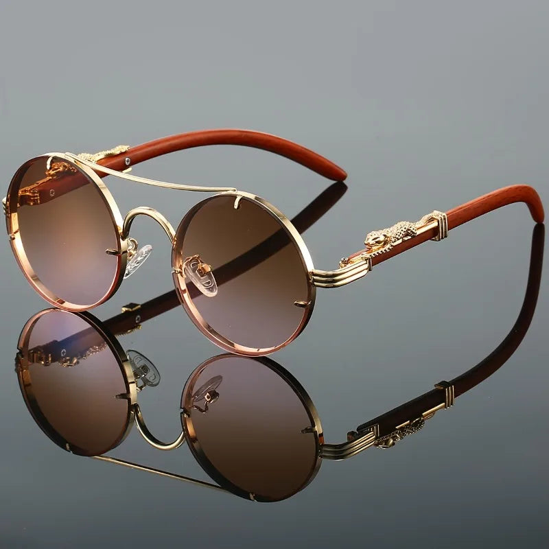 Retro Unisex Fashion Glasses - Retro Metal and Acetate Fiber Frame, Full Frame Square Design with Decorative Elements