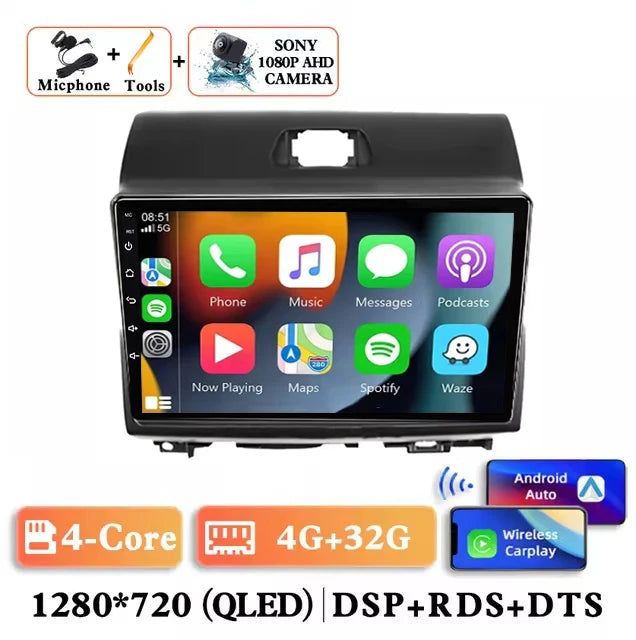 Android 15 Carplay Auto Car Radio for r KIA Ray 2011 - 2017 Multimedia Stereo Player GPS Navigation Head Unit Wifi 4G+WIFI