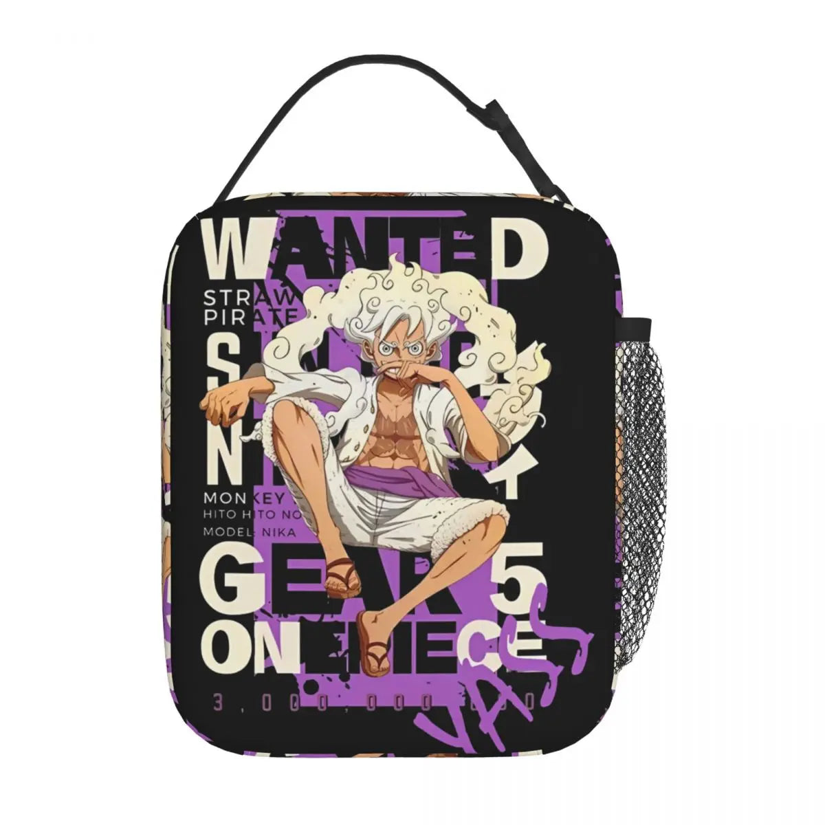 One Piece Monkey D Luffy Anime Insulated Lunch Thermal Bag Work School Bag