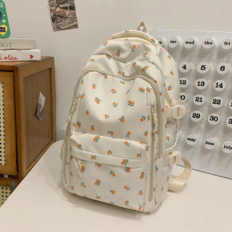 Cute Backpack Girls Fashion School Bag Large Capacity Student Schoolbag For Teenage Portable Travel Storage Bag for Kids Bookbag